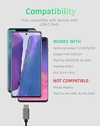 TALK WORKS USB C to Aux Jack Audio Cable 6ft Braided Type