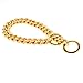 Dogs Plated Gold Stainless Steel Curb Cuban Link Chain Necklace 12