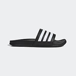 adidas Unisex Adilette Comfort Slides Sandal, Core