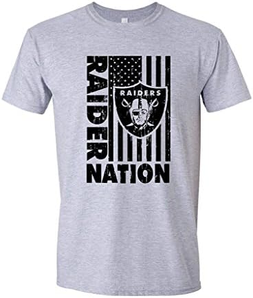 Men's Raider Nation T-Shirt Grey XXL