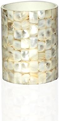 Opulent Homes Mother Of Pearl Glass White Standard