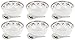 Asian Soup Spoons Bowls - Melamine White Chinese Spoon Pho Rice Miso Bowl 6 Set (GrapeVine, 6-inch Diameter)