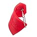 BlueCosto 5x Luggage Tags Suitcase Tag Travel Bag Labels w/Privacy Cover - Red