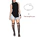 Tenworld Women Summer Vest Top Sleeveless Backless Blouse Cotton Tank Shirt (S = US 4, Black)
