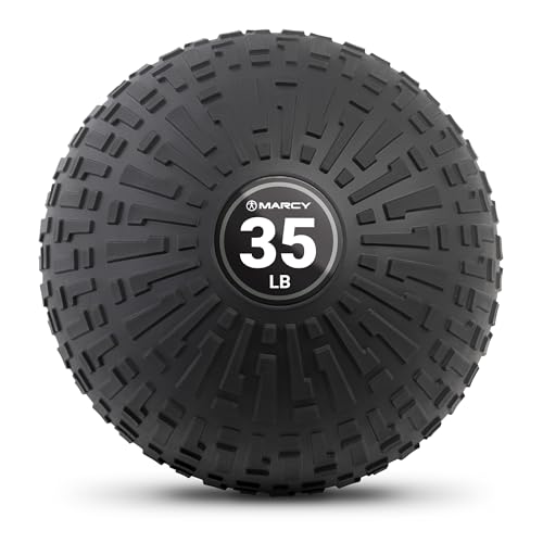 Marcy 35 lb Slam Ball Dead Weight, Sand-Filled Medicine Ball with Durable PVC S…