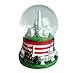 Washington, D.C. Snow Globe with Famous Buildings and Monuments - American Flag Base - Large