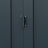 Duramax ECO 8 x 8 Metal Garden Storage Shed Anthracite view 9