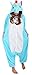 Sunrise Unisex Blue Unicorn Onesie Costume Kigurumi Pajamas (Small, Blue)