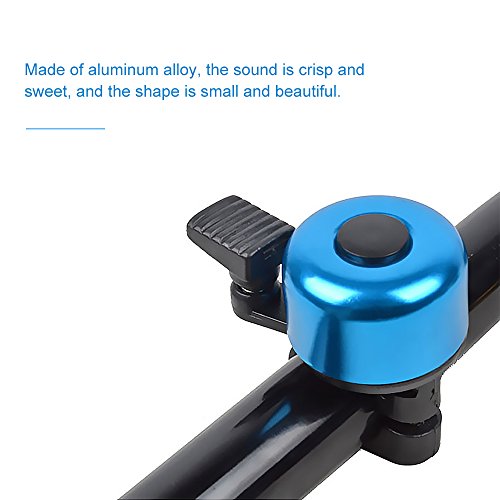 image for GerTong 11 PC Bicycle Bell Mini Aluminum Alloy Bike Ring Loud Crisp Cl