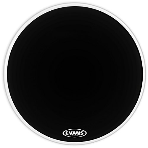Evans EQ3 Resonant Black Bass Drum Head, No Port, 18 Inch