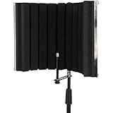 LyxPro VRI-30 - Portable &amp; Foldable Sound Absorbing Vocal Recording Panel - Stand Mount