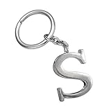 Z539_B New Arrival Adorable Alphabet Initial Letter S Keychain Key Ring