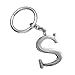 Z539_B New Arrival Adorable Alphabet Initial Letter S Keychain Key Ring