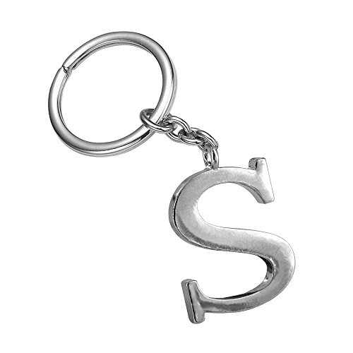 Z539_B New Arrival Adorable Alphabet Initial Letter S Keychain Key Ring