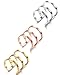 Jstyle Stainless Steel Ear Cuff Earrings for Women Men Cartilage Earrings Hoop Lip Ring Non Piercing Set