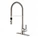 Kraus KPF-2730SS Modern Crespo Single Lever Commercial Style Kitchen Faucet with Flex Hose, Stainless Steel