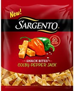 SARGENTO CHEESE SNACK BITES COLBY- PEPPER JACK 6 OZ PACK OF 3