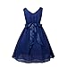 iEFiEL Kids Wedding Flower Girl Short Dress Junior Bridesmaid Chiffon Gown Halloween Costume