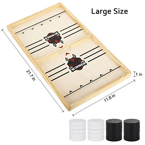 Sling Foosball Fast Sling Puck Game Large Size Portable Slingpuck Board