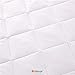 Allrange Breathable Coolmax Quilted Mattress Pad, Coolmax and Cotton Fabric Cover, Snug Fit Stretchy to 18