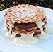 Reko Pizzelle Authentic Italian Style Waffle Cookie Sampler: 1 Pack Each Anise, Dark Chocolate, Dulce de Leche, Vanilla