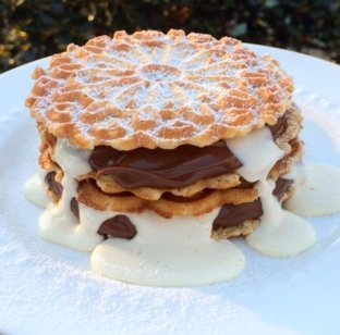 Reko Pizzelle Cookies 4 Flavor Samplers - Anise, Chocolate, Caramel, Vanilla (8 Pack) - Thumbnail 6