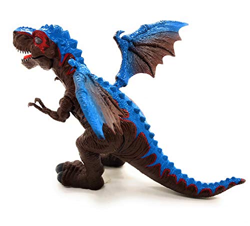 Remote Control Walking Dinosaur Toy Figure T Rex Battery Operated T Rex Walking Dinosaur w/ Walking Movement , Light Up Eyes , Realistic Dinosaur Sounds & Remote Control , Kid Pet Toy Animal - Thumbnail 2