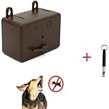 Sonic Dog Bark Control Device | Free Dog Training Whistle Included | Anti-Barking Ultrasonic Controller Deterrent | Best Safe Humane Way to Stop Barking | Outdoor/Indoor use | Waterproof and Durable |