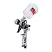 PowRyte Basic 100239 4.2 Oz Mini HVLP Gravity Feed Air Spray Gun - 0.8mm Nozzle
