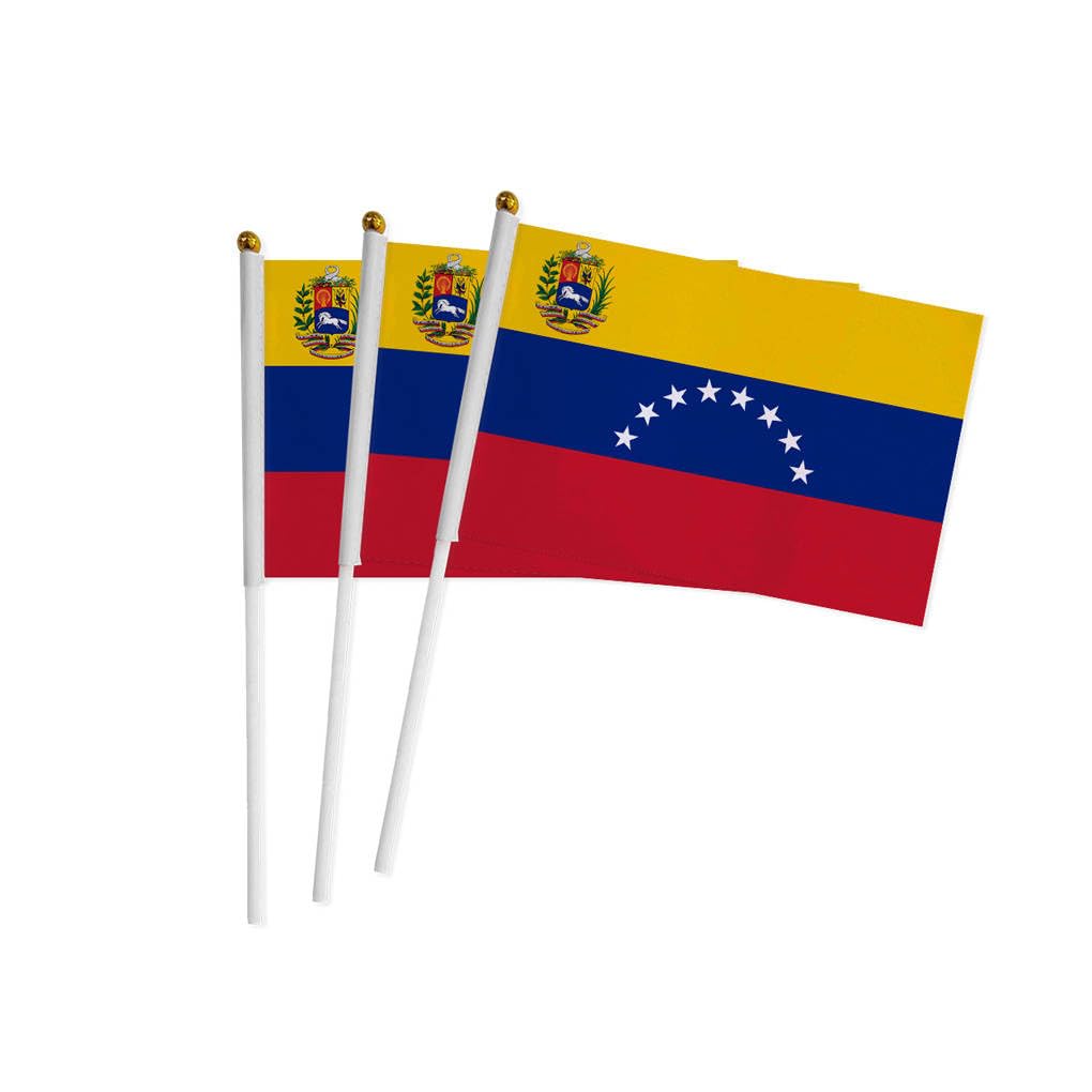 20 Pieces Venezuela Flag Mini Portable for Crank