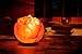 HemingWeigh Hand Crafted Rock Salt Bowl Lamp with Himalayan Salt Chips, Wood Base, Electric Wire & Bulb