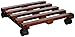 Panacea 86545 Slatted Wood Plant Dolly on Wheels, 14-Inch Diameter, Naturalthumb 2