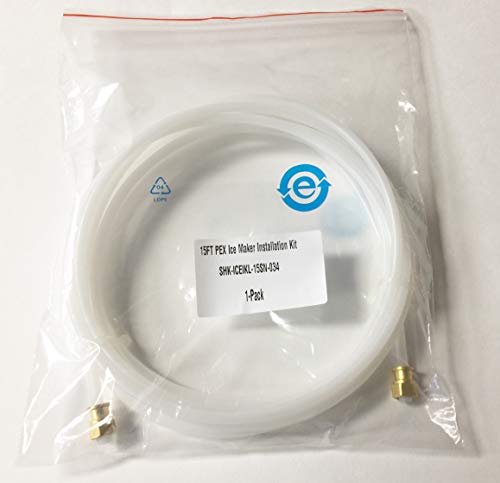 15FT Shark Industrial Premium PEX Tubing Ice Maker Water Connector with 1/4" Comp by 1/4" Comp Fitting