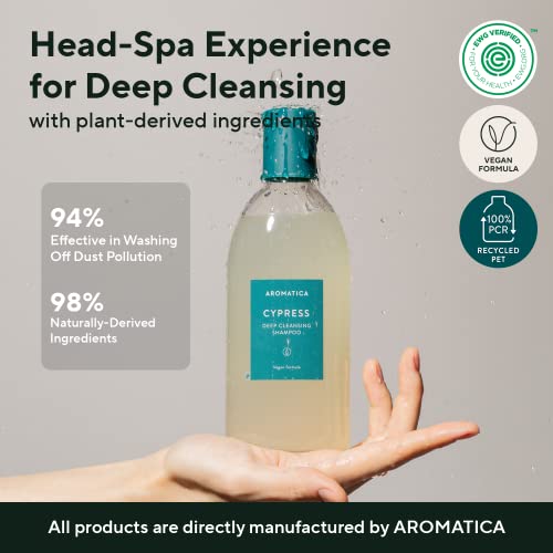 AROMATICA Cypress Deep Cleansing Shampoo 13.53fl.oz. / 400ml Vegan