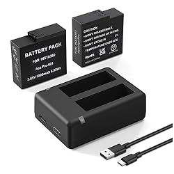 Topwowe 2 Packs Batteries 1800mAh for Insta 360 Ace