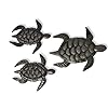 Decorative Sea Turtle Plaques, Set of 3, Swimming Right, Nautical Ocean, Beach, Themed, Metal Wall Art, Recycled Steel… 41lAOoocrgL