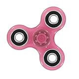 Pink Glow In The Dark Tri-Spinner Hand Spinner Fidget Desk ADHD Relieve Stress Toy