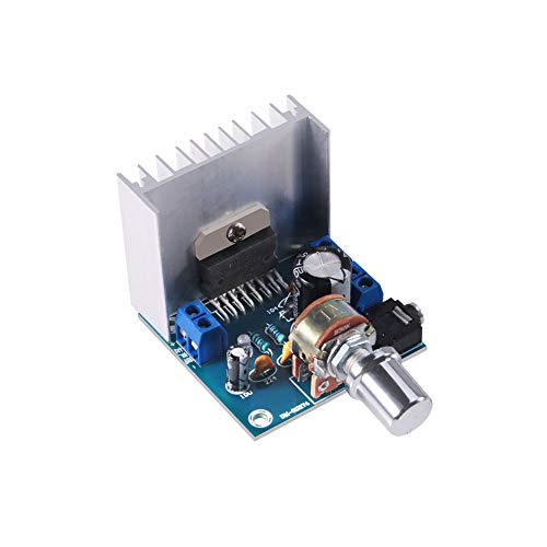 TDA7297 15W+15W Digital Amplifier Module, 30W Audio Power 12V DC Mini Stereo Amp Amplify Dual Channel Power Stereo for DIY Sound Amplify System Component Home Car Vehicle Auto Computer Speaker-1 Pack