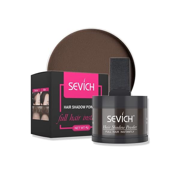 Instantly Hairline Shadow - SEVICH Hairline Powder, Quick Cover Grey Hair Root Concealer, Eyebrows & Beard Line, Hair…