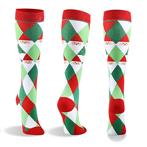 image for HLTPRO Compression Socks for Women & Men (20-30mmHg) - Knee High Compr