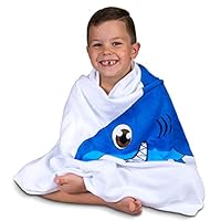 Hudz Kidz Beach Towel for Kids & Toddlers, Perfect for Beach, Pool, Bath (White)