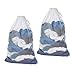 Mesh Laundry Bag Heavy Duty Storage Hanging Commercial With Drawstring Reusable Door Foldable Delicates Net Big Size for Washing Machine, Traveling, College, Baby, Dirty Clothes, Garment White 2 Pack