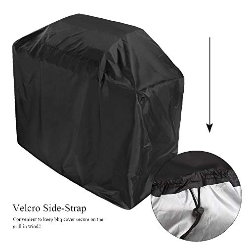 Waterproof Grill Cover Anti Dust Charcoal Electric Barbeque Garden Outdoor BBQ Protective Case 4 Sizes Black,190 x 71 x 117cm