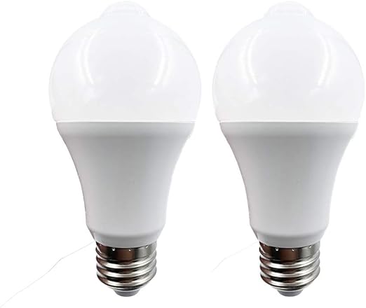 Amazon Led電球 広配光タイプ 人感センサー付き 明暗センサー 室内センサーライトト 自動点灯 消灯 センサーライト E26口金 Led センサー 玄関 廊下 駐車場 作業場 バイク置き場用 防犯 電球色 Taysing セキュリティ センサーライト Diy 工具 ガーデン