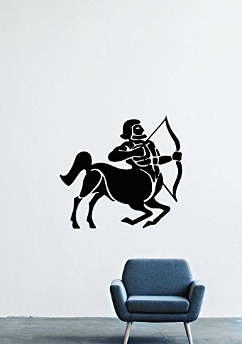 Sagittarius Zodak Wall Decals â€“ Vinyl Sagittarius Zodak Stickers Men Women Kids â€“ Stickers for Removable Car Windshield Door Truck Window â€“ Kitchen Living Room Home Decor Wall Decals Pattern LM0779
