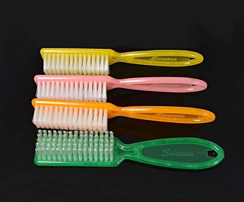 Success Manicure Brush Nail Dust Scrub Brushes Cleasing Tool 10 Assorted Colors
