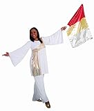 Body Wrappers FL100 Metallic Praise Flag (Scarlet / Gold / Silver)