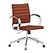 Modway Jive Ribbed, Mid Back Office Chair, Terracotta