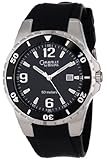 Caravelle by Bulova Men's 45B35 Silver-Tone and Black Rubber Band Watch