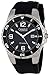 Caravelle by Bulova Men's 45B35 Silver-Tone and Black Rubber Band Watch